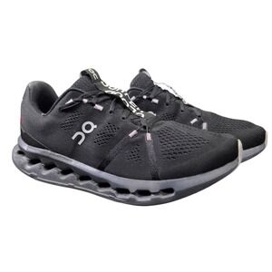ON Cloudsurfer Trail Waterproof Men's 12 Black Running Trail Sneaker Shoe